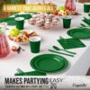 Exquisite 350 Piece Easter Plastic Disposable Party Plates & Dinnerware Combo Set