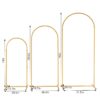 Skypatio 7.2ft Wedding Arch for Ceremony, Golden Balloon Stand, Metal Arch Backdrop for Decor