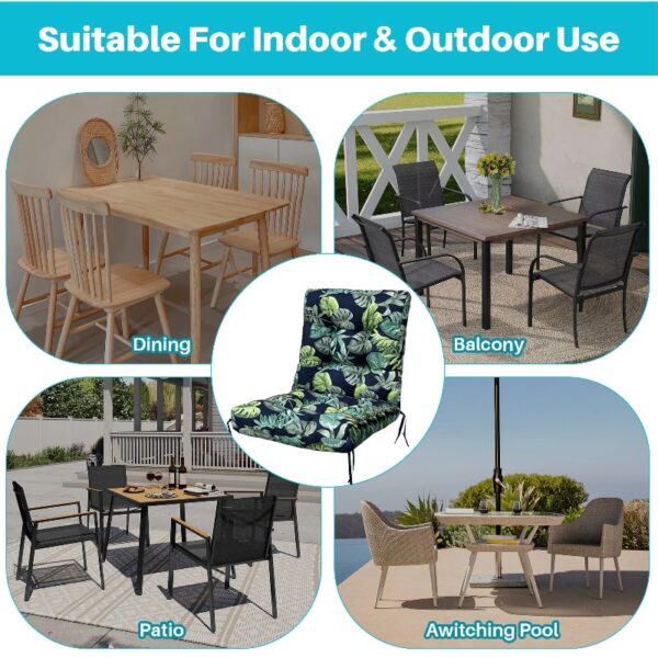 42” x 21” Hawaii Back Chair Outdoor Seating Cushions, Durable Polyester