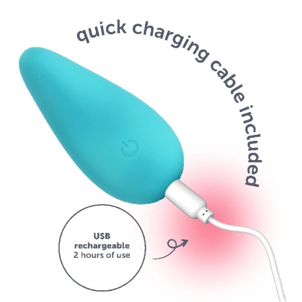 Vibrating Mini Soft Touch Massager, 10 Vibration Settings, Waterproof