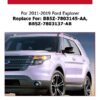 Left Windshield A-Pillar Molding Trim Kit for 2011-2019 Ford Explorer 4 Door Utility W/Side Tape Replacement for BB5Z-7803145-AA BB5Z-7803137-AB