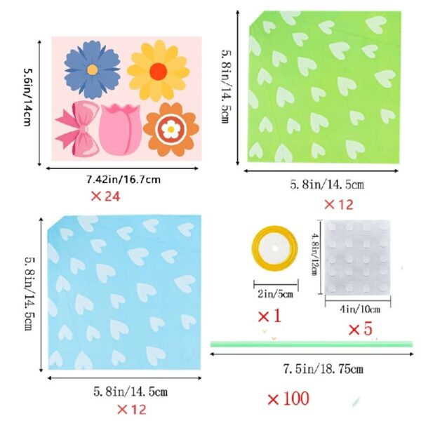 24 Pieces Flower Bouquet Craft Kit Mother'S Day Flower Bouquet Paper Craft Kit Colorful Diy Thankful Gift Craft for Teacher Appreciation Week Spring Handmade Project Classroom Activities