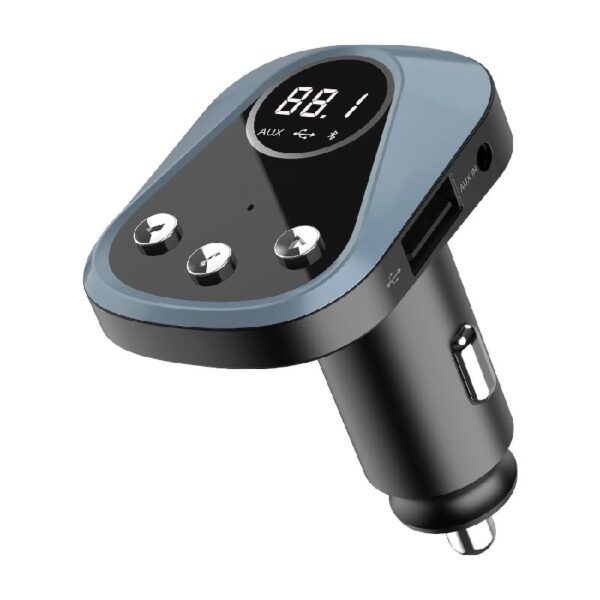 Bluetooth FM Transmitter,with App Control,Compatible with Most Smartphones,5.8x4.3x7.2cm