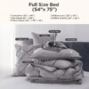 Dorm Bedding Twin Comforter Set - 5 Pieces Pintuck Bed in A Bag with Comforters, Sheets, Pillowcases & Shams