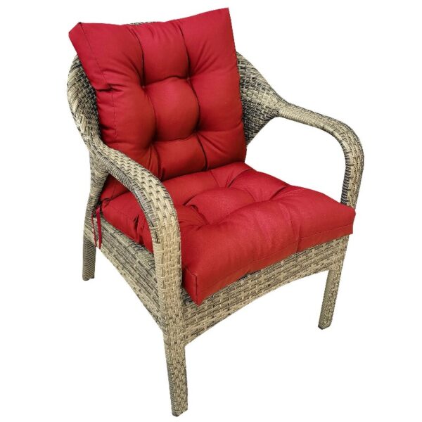 42” x 21” Hawaii Back Chair Outdoor Seating Cushions, Durable Polyester