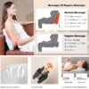 Boriwat Back and Neck Massager with Heat, 3D Deep Tissue Kneading, Shiatsu Back Massage Pillow for Mom Dad