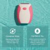 (3 pack) Electric Shaver, Female Electric Shavers, Battery Operated, Color and Pattern May Vary