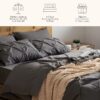 Dorm Bedding Twin Comforter Set - 5 Pieces Pintuck Bed in A Bag with Comforters, Sheets, Pillowcases & Shams