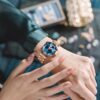 Women Watch Fashion Rose Gold Diamond Analog Quartz Female Watch for Women Luxury Dress Ladies Stainless Steel Luminous Waterproof Date Wrist Watches Green Dial