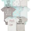 Baby Boy Short Sleeves Onesies Bodysuits, 8-Pack, Sizes Newborn-12M