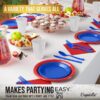 Exquisite 350 Piece Easter Plastic Disposable Party Plates & Dinnerware Combo Set