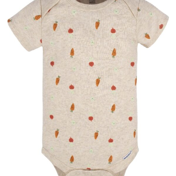 Assorted Short Sleeve Onesies Bodysuits, 8pk (Baby Boy or Baby Girl Unisex)