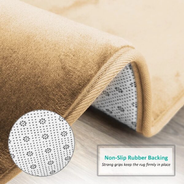 Nestl Set of 3 Absorbent Memory Foam Bath Mat Bathroom Rugs, Gray, Large 20