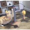 SmartyKat Scratch 'N Spin Carpet Cat Scratching Post with Interactive Spinning Wand Cat Toys