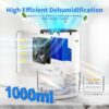Dehumidifier Portable and Ultra Quiet with Automatic Defrosting for Home 1000ML(2200 Cubic Feet)
