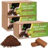 10lb of  100% Organic Coco Coir Bricks with Low EC and pH Balance High Expansion Coco Fiber for Herbs, Flowers,Plants Gardening Renewable Coconut Soil