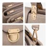 Women Satchel Handbags Top Handle Purse Medium Tote Bag Vegan Leather Shoulder Bag