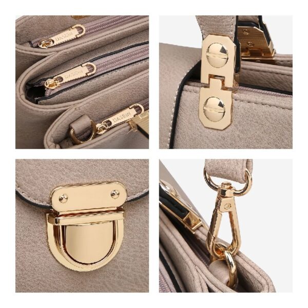 Women Satchel Handbags Top Handle Purse Medium Tote Bag Vegan Leather Shoulder Bag