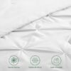 Dorm Bedding Twin Comforter Set - 5 Pieces Pintuck Bed in A Bag with Comforters, Sheets, Pillowcases & Shams