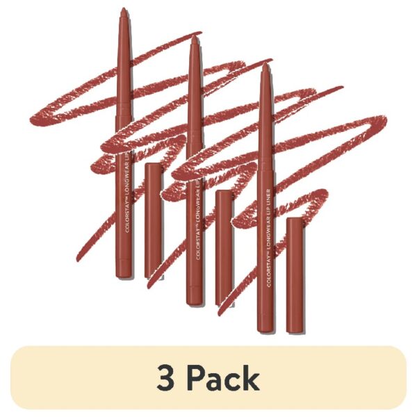 (3 pack) ColorStay Longwear Lip Liner Pencil, 680 Blush, 0.01 oz
