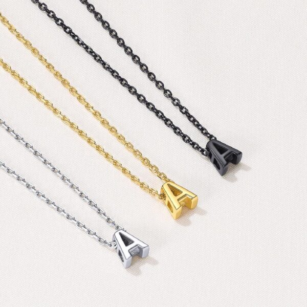 14K Yellow Gold Plated Initial Necklaces for Women Alphabet K Pendant Gold Letter Necklace in Sterling Silver Birthday Jewelry Gifts