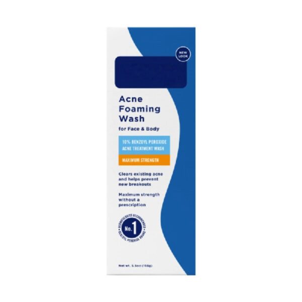 (3 pack) Foaming Acne Wash, 10% Benzoyl Peroxide, Maximum Strength - 5.5 oz