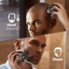 Head Shaver for Bald Men, Magnetic Electric Razor for Men, IPX7 Waterproof Rechargeable Shaver