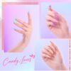 Candy Lover Gel Nail Polish Kit with UV LED Lamp, 12 Colors Cute Lady Gel Polish Starter Kit, All-in-One Quick Dry Soak Off Nail Gel Manicure Kit with DIY Tools Valentine Gift for Women
