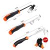 Weed Puller Tool with Gloves, Weeder Hand Tool for Garden, Weeding Tool with 4 Claws, Weeder Garden Root Remover Tool for Garden, Gap or Corner Weeding, 3 Pack