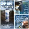 397mg Water Purification Tablets (100 Pack). Fast Acting Water Filtration System for Camping, Hiking, Emergencies, and Outdoor Adventures
