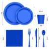 Exquisite 350 Piece Easter Plastic Disposable Party Plates & Dinnerware Combo Set
