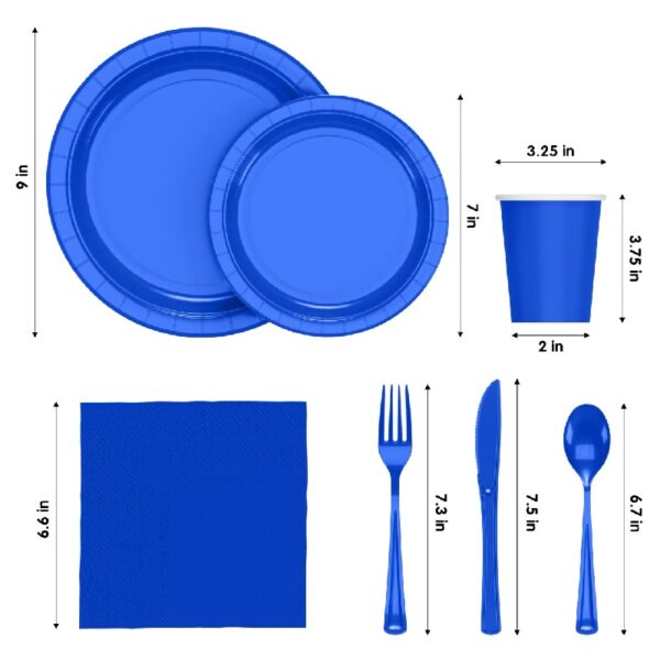 Exquisite 350 Piece Easter Plastic Disposable Party Plates & Dinnerware Combo Set