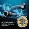 EvoFlex 25-Foot RV Drinking Water Hose - Stainless Steel Strain Reliefs Ends, Blue (22594)