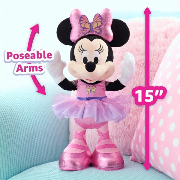 Disney Junior  Sing and Dance Butterfly Ballerina Lights and Sounds Plush, Sings