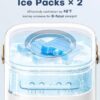 4in1 Small Air Conditioner, 16.5ft Remote, 1200ml Tank, 7h timer, 3Speed & 2Cool Mist, 7-Color Light for Bedroom Cover 100Sq.ft, No Battery
