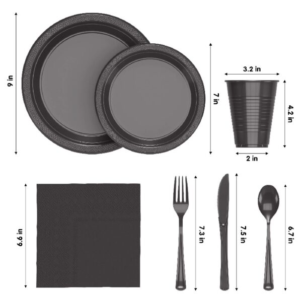 Exquisite 350 Piece Easter Plastic Disposable Party Plates & Dinnerware Combo Set