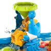 Sand Water Table for Toddlers, 4 in 1 Sand Table and Water Play Table, Kids Table Activity Sensory Play Table Beach Sand Water Toy for Outdoor Backyard for Toddlers Age 2-4 Gift