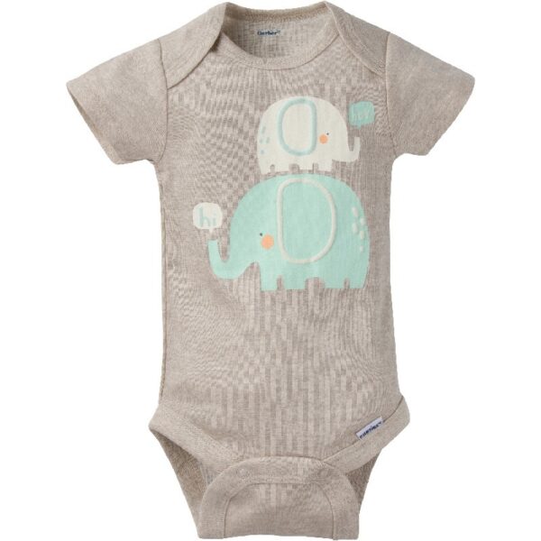 Assorted Short Sleeve Onesies Bodysuits, 8pk (Baby Boy or Baby Girl Unisex)
