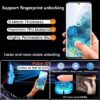 [3 Pack] Privacy Screen Protector for Samsung Galaxy S24 FE 5G,Supports Fingerprint Unlock, Anti-Spy Flexible TPU Screen Protector for Samsung S24 FE 6.7-Inch