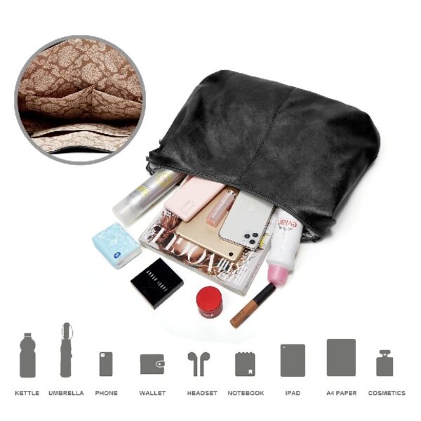 Sendfen Handbags for Women Shoulder Bags Tote Satchel Hobo 4pcs Purse Set