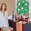 PMU Graduation Balloons 11 Inch PartyTex Premium Emerald Green with All-Over Print White Grad Caps-Confetti and Streamers Pkg/100