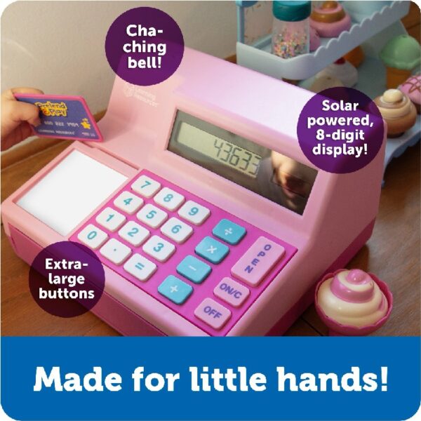 Pretend and Play Calculator Cash Register, Pink Ages 3 and Up