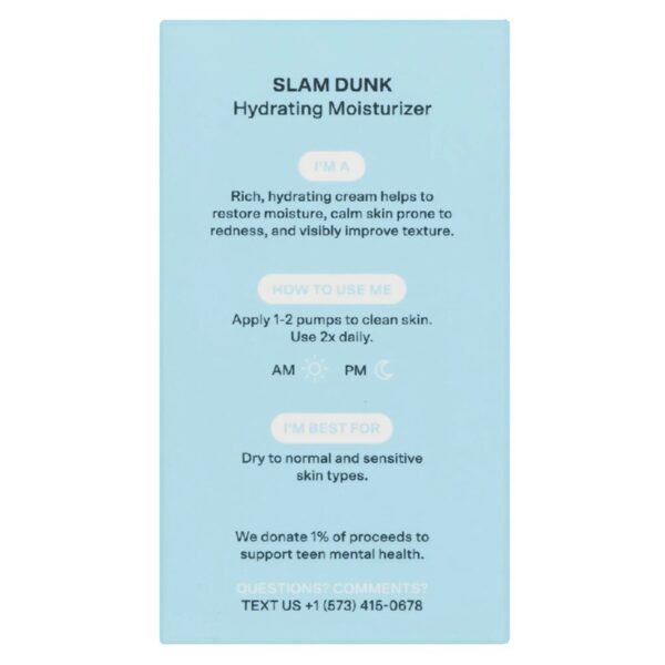 (2 pack) Slam Dunk Hydrating Face Moisturizer, for Normal to Dry Skin, 1.7 fl oz/ 50mL