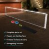 MinnARK Sports LED Pickleball Portable Set,  Light-Up Net, Paddles, and Balls, for Driveway & Backyard, Ages 3+