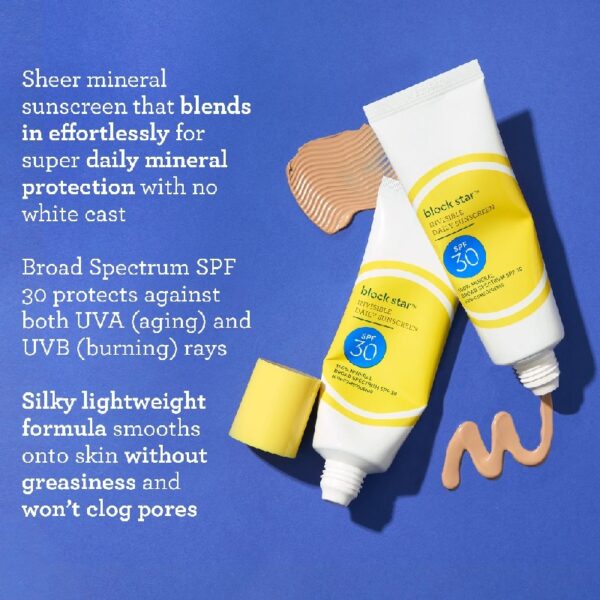 1892baebc9d243eaaa46b33101364178 Block Star Sheer Tinted Broad Spectrum SPF 30 Daily Mineral Sunscreen For All Skin Types, 1.4 fl oz