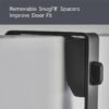 SnugFit Over-the-Door Hook Rack with 6 Double Hooks, Matte Black