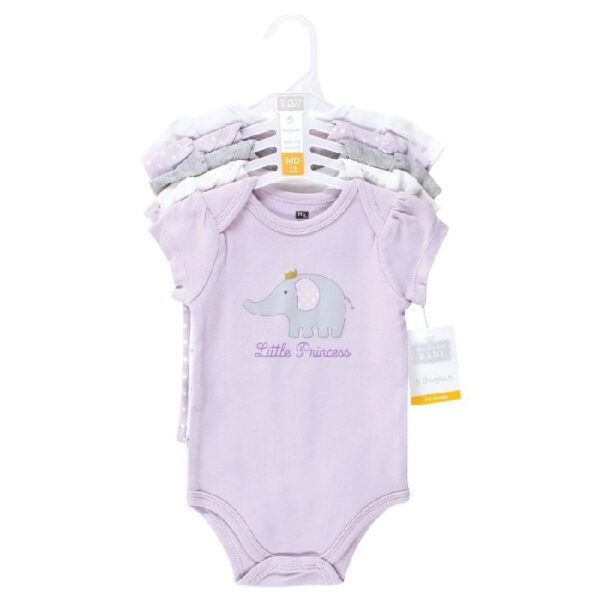 Short Sleeve Bodysuits, 5-Pack, Newborn- 24 Months