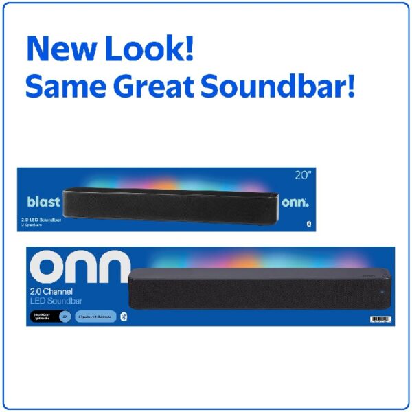 Bluetooth 2.0 Channel Soundbar with Multi-Color LED Lighting, 20