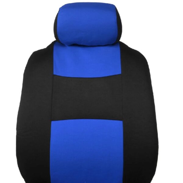 PolyPro Car Seat Covers Full Set in Charcoal on Black – Front and Rear Split Bench for Cars, Easy to Install Cover Set, Accessories Auto Trucks Van SUV