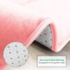 Nestl Set of 3 Absorbent Memory Foam Bath Mat Bathroom Rugs, Gray, Large 20